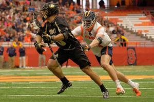 Syracuse's offense dwindled in the second half against Army, leading to a 18-11 season-opening loss. (Syracuse vs. Army pictured here in 2020.)