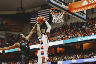 Guerrier led the Orange with 14 free throw attempts, the same number that Seattle combined for over the entire game. 